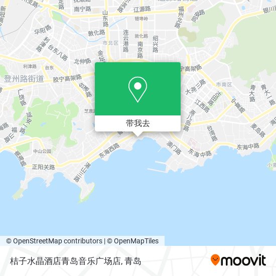 桔子水晶酒店青岛音乐广场店地图
