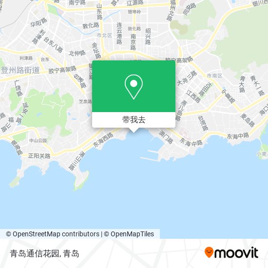青岛通信花园地图