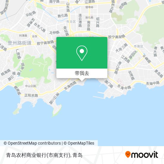 青岛农村商业银行(市南支行)地图