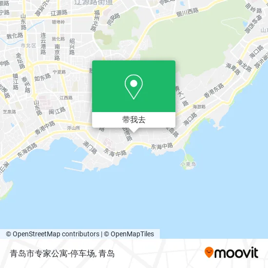 青岛市专家公寓-停车场地图