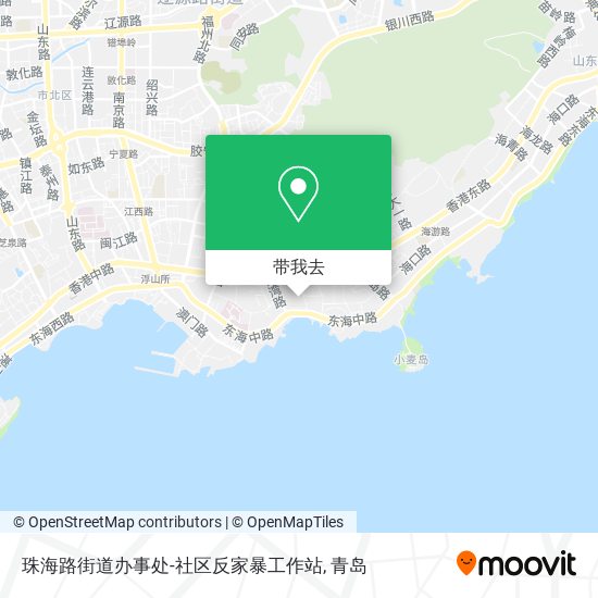 珠海路街道办事处-社区反家暴工作站地图
