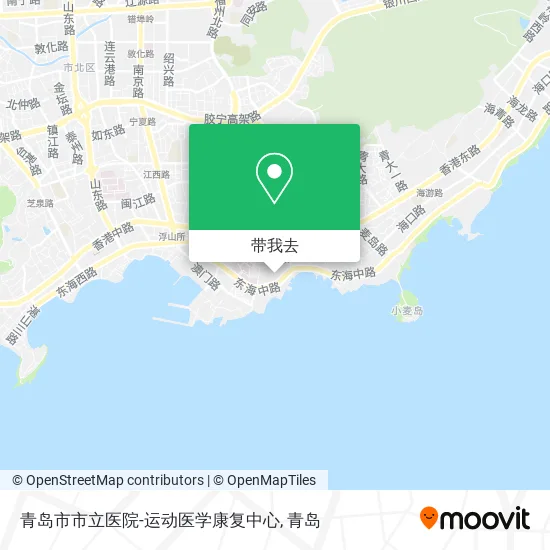 青岛市市立医院-运动医学康复中心地图