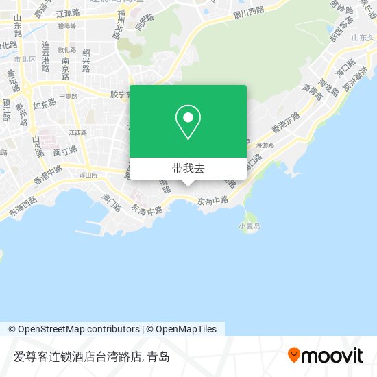 爱尊客连锁酒店台湾路店地图