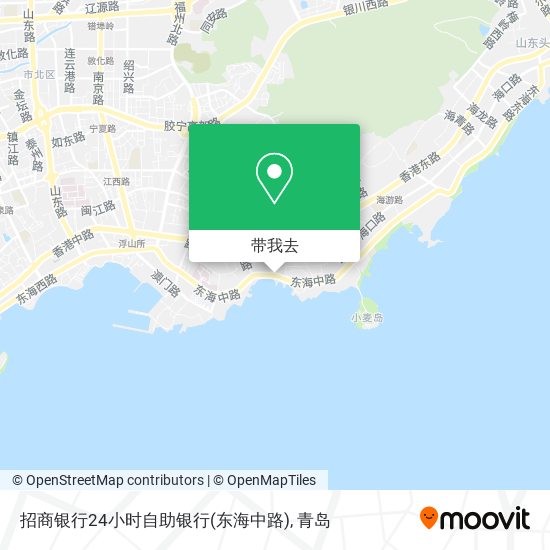 招商银行24小时自助银行(东海中路)地图