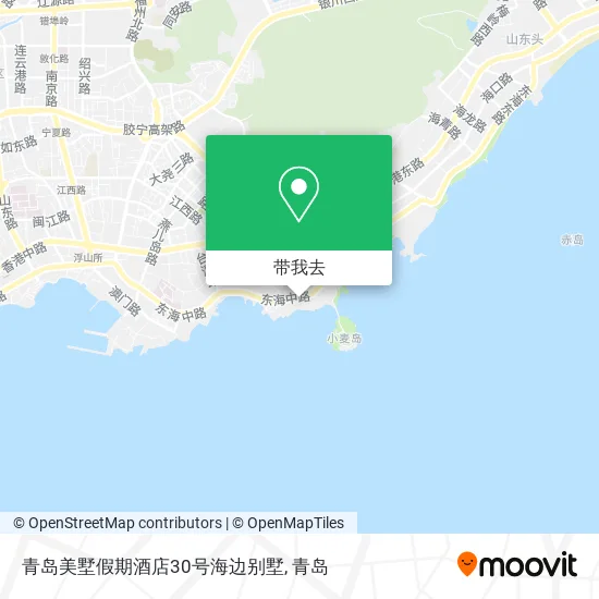 青岛美墅假期酒店30号海边别墅地图