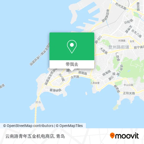 云南路青年五金机电商店地图