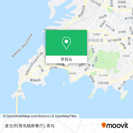 麦当劳(青岛栈桥餐厅)地图