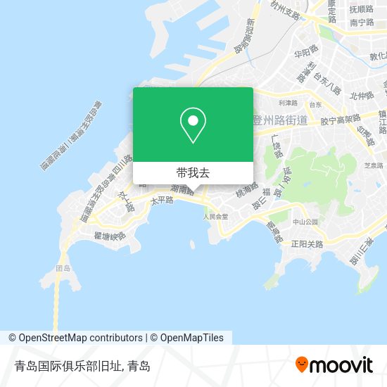 青岛国际俱乐部旧址地图
