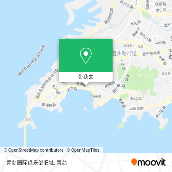 青岛国际俱乐部旧址地图