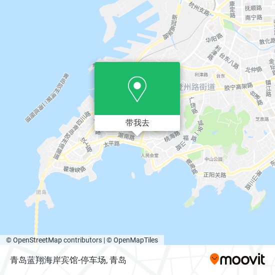 青岛蓝翔海岸宾馆-停车场地图