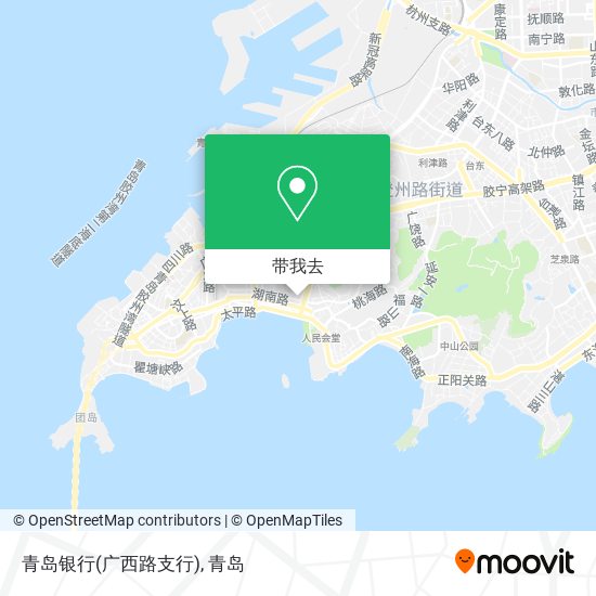 青岛银行(广西路支行)地图