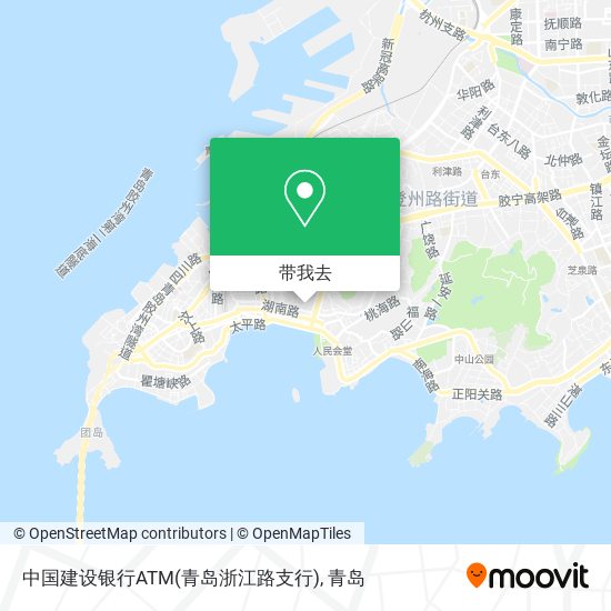 中国建设银行ATM(青岛浙江路支行)地图