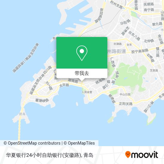 华夏银行24小时自助银行(安徽路)地图