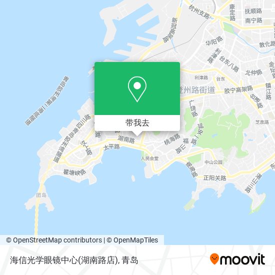 海信光学眼镜中心(湖南路店)地图