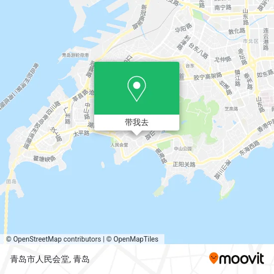青岛市人民会堂地图