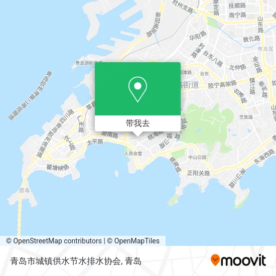 青岛市城镇供水节水排水协会地图