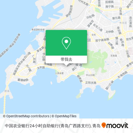 中国农业银行24小时自助银行(青岛广西路支行)地图