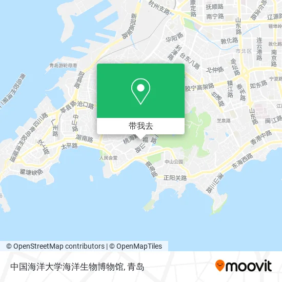 中国海洋大学海洋生物博物馆地图