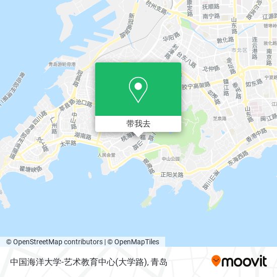 中国海洋大学-艺术教育中心(大学路)地图