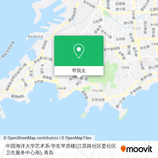中国海洋大学艺术系-学生琴房楼(江苏路社区委社区卫生服务中心南)地图