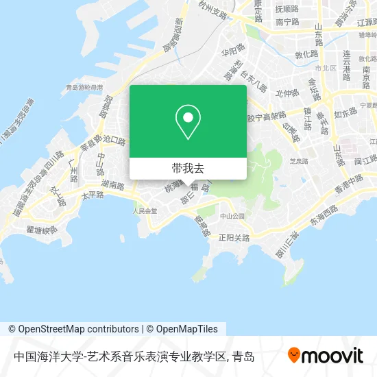 中国海洋大学-艺术系音乐表演专业教学区地图