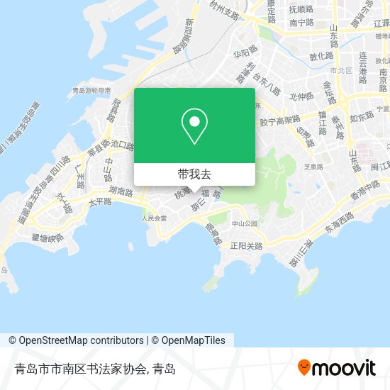 青岛市市南区书法家协会地图