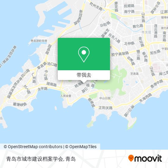 青岛市城市建设档案学会地图