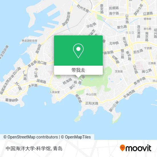 中国海洋大学-科学馆地图