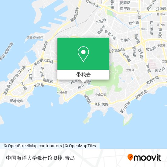 中国海洋大学敏行馆-B楼地图