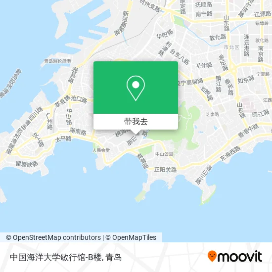 中国海洋大学敏行馆-B楼地图
