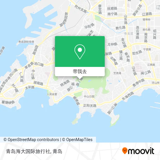 青岛海大国际旅行社地图