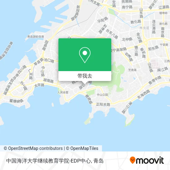 中国海洋大学继续教育学院-EDP中心地图