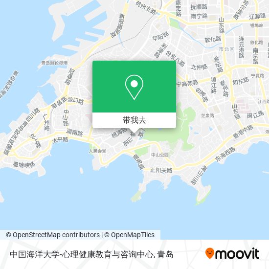中国海洋大学-心理健康教育与咨询中心地图