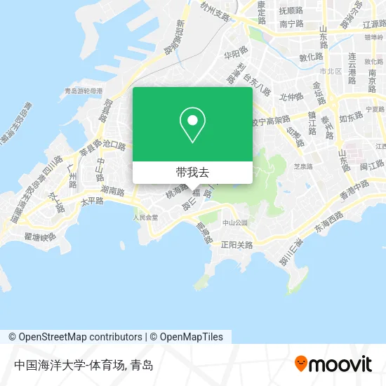 中国海洋大学-体育场地图