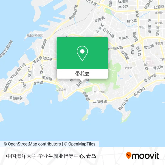 中国海洋大学-毕业生就业指导中心地图