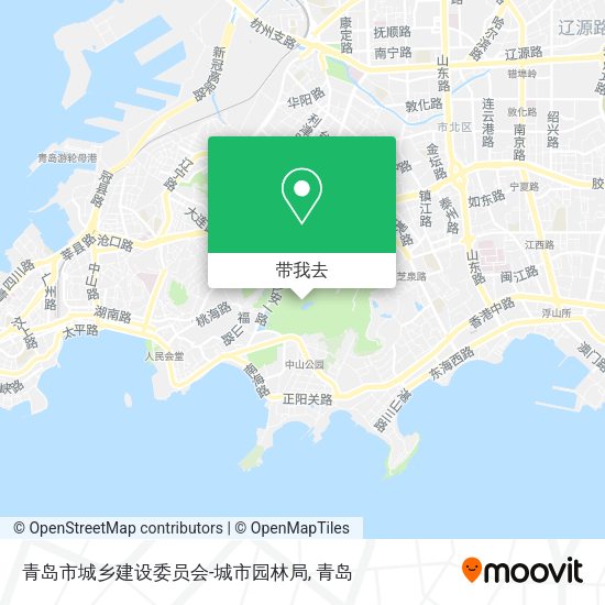 青岛市城乡建设委员会-城市园林局地图