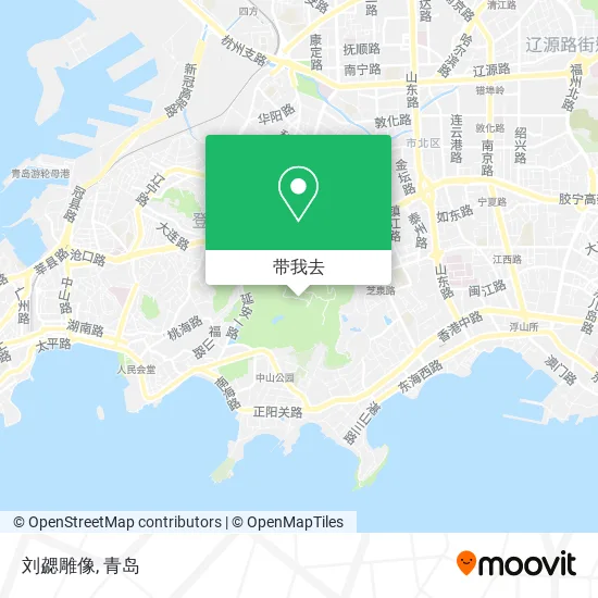 刘勰雕像地图