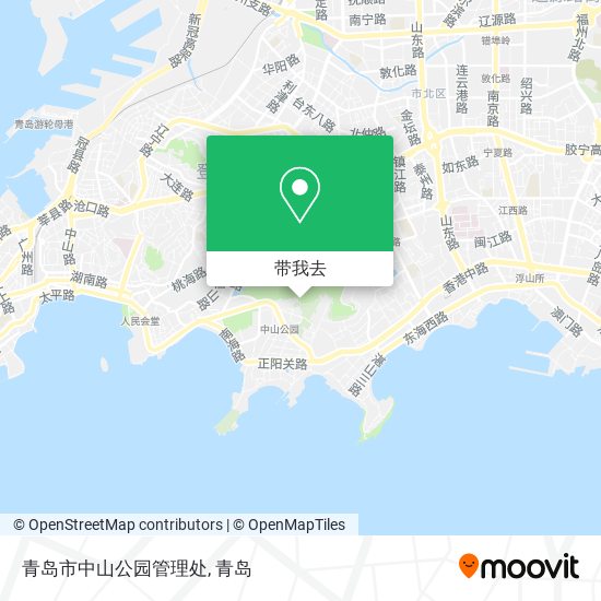 青岛市中山公园管理处地图