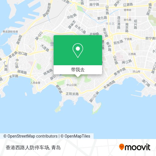 香港西路人防停车场地图
