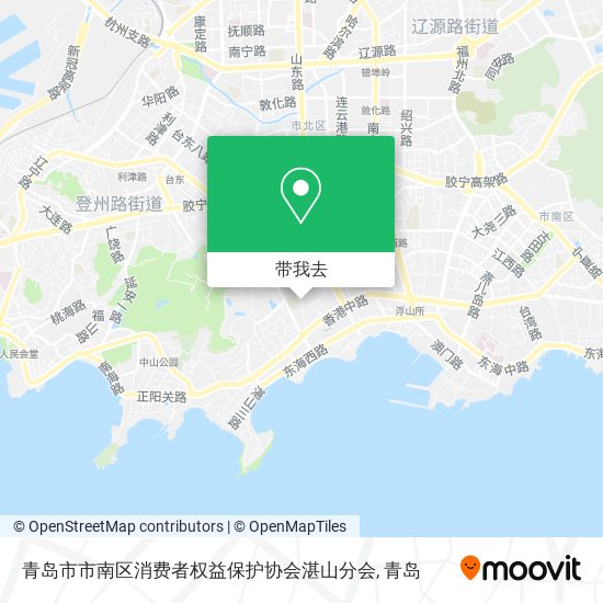 青岛市市南区消费者权益保护协会湛山分会地图