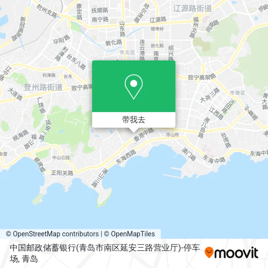 中国邮政储蓄银行(青岛市南区延安三路营业厅)-停车场地图