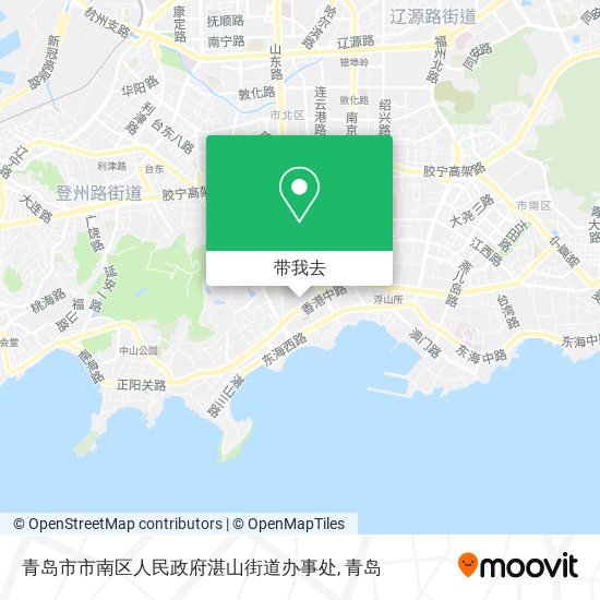 青岛市市南区人民政府湛山街道办事处地图