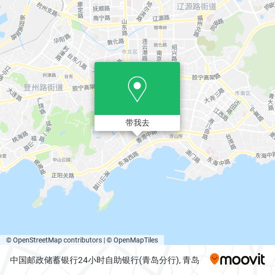 中国邮政储蓄银行24小时自助银行(青岛分行)地图