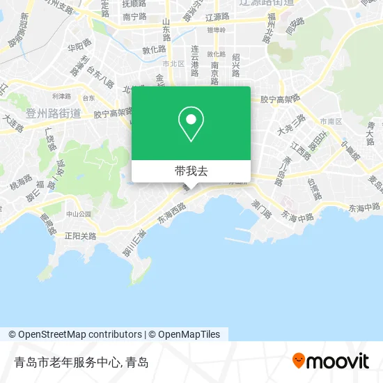 青岛市老年服务中心地图