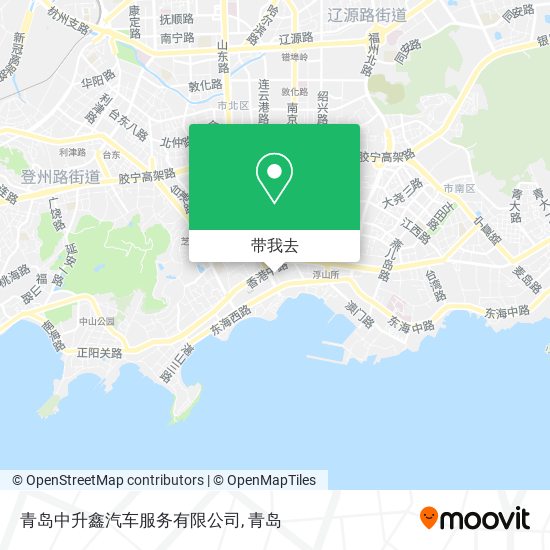 青岛中升鑫汽车服务有限公司地图