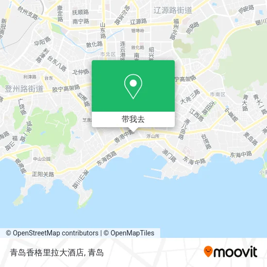 青岛香格里拉大酒店地图