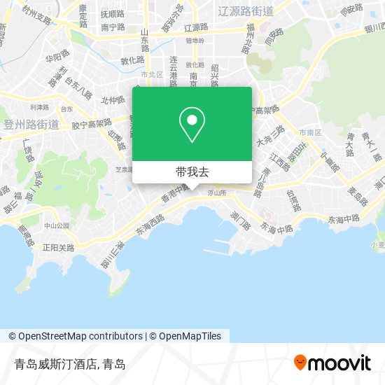 青岛威斯汀酒店地图