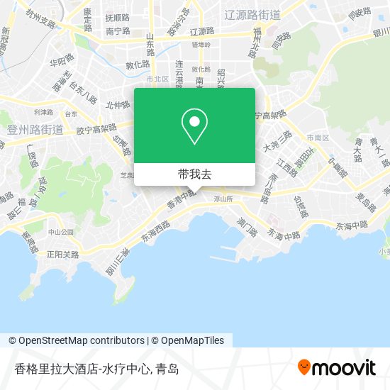 香格里拉大酒店-水疗中心地图