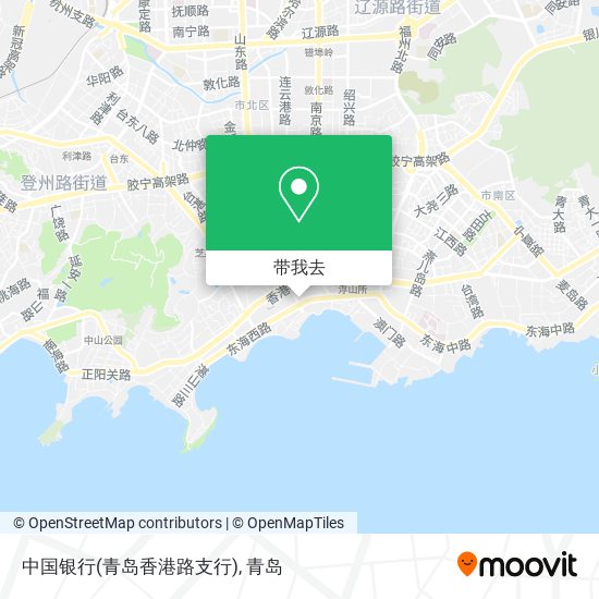 中国银行(青岛香港路支行)地图