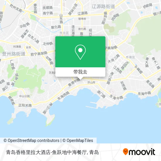 青岛香格里拉大酒店-鱼跃地中海餐厅地图